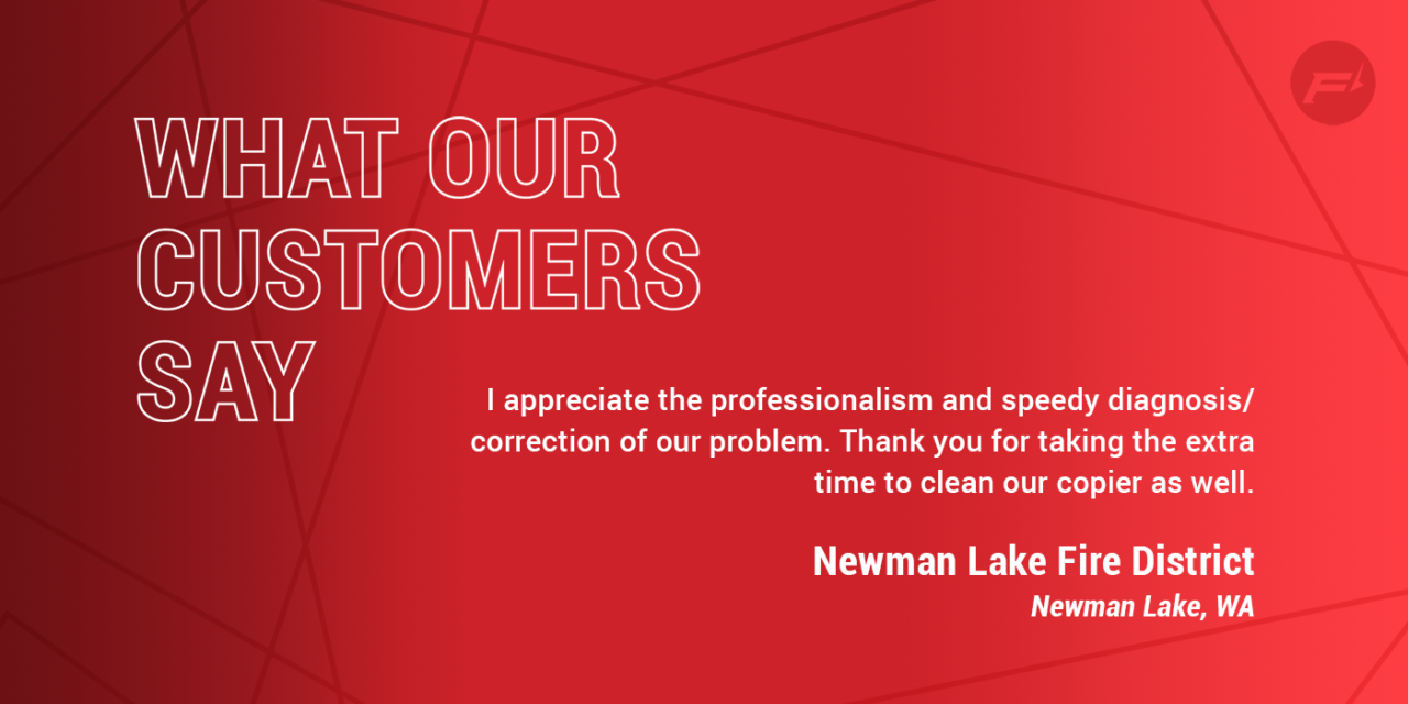 Fishers Testimonial - Newman Lake Fire District