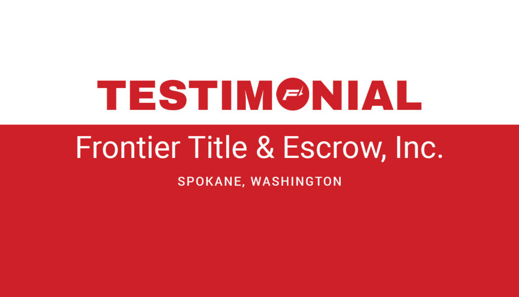 fishers testimonial from frontier title and escrow
