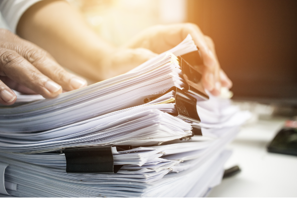 stack of papers