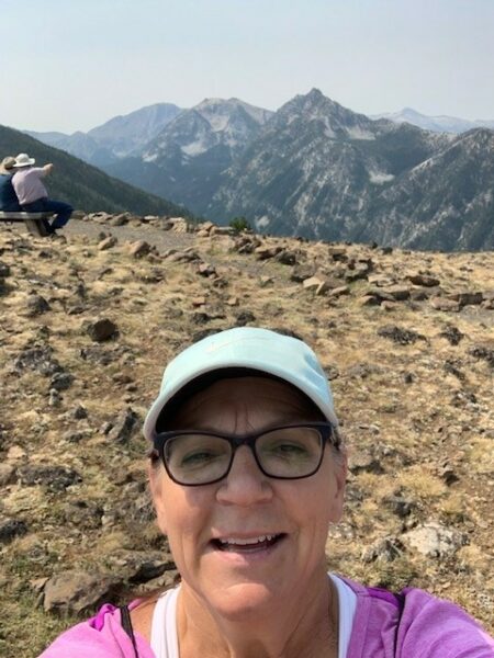 teresa selfie on a hike