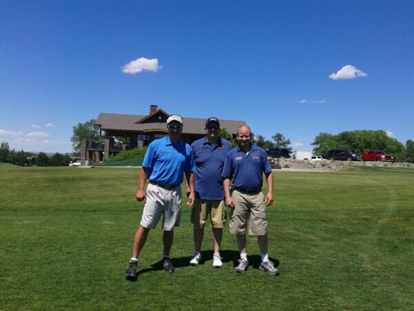 phil golfing with team