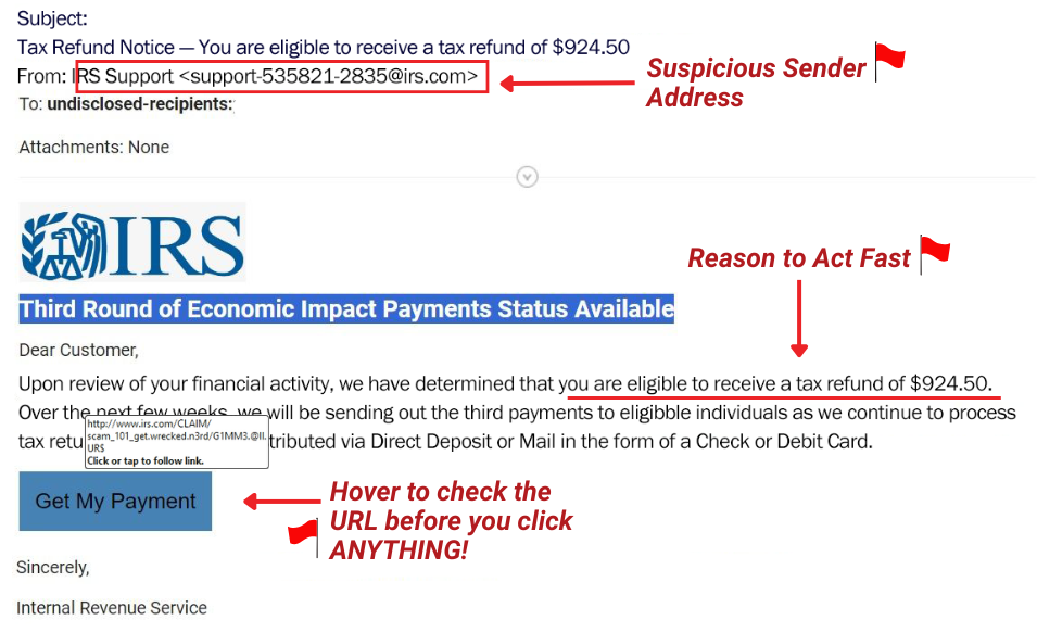 phishing email example phishing email example