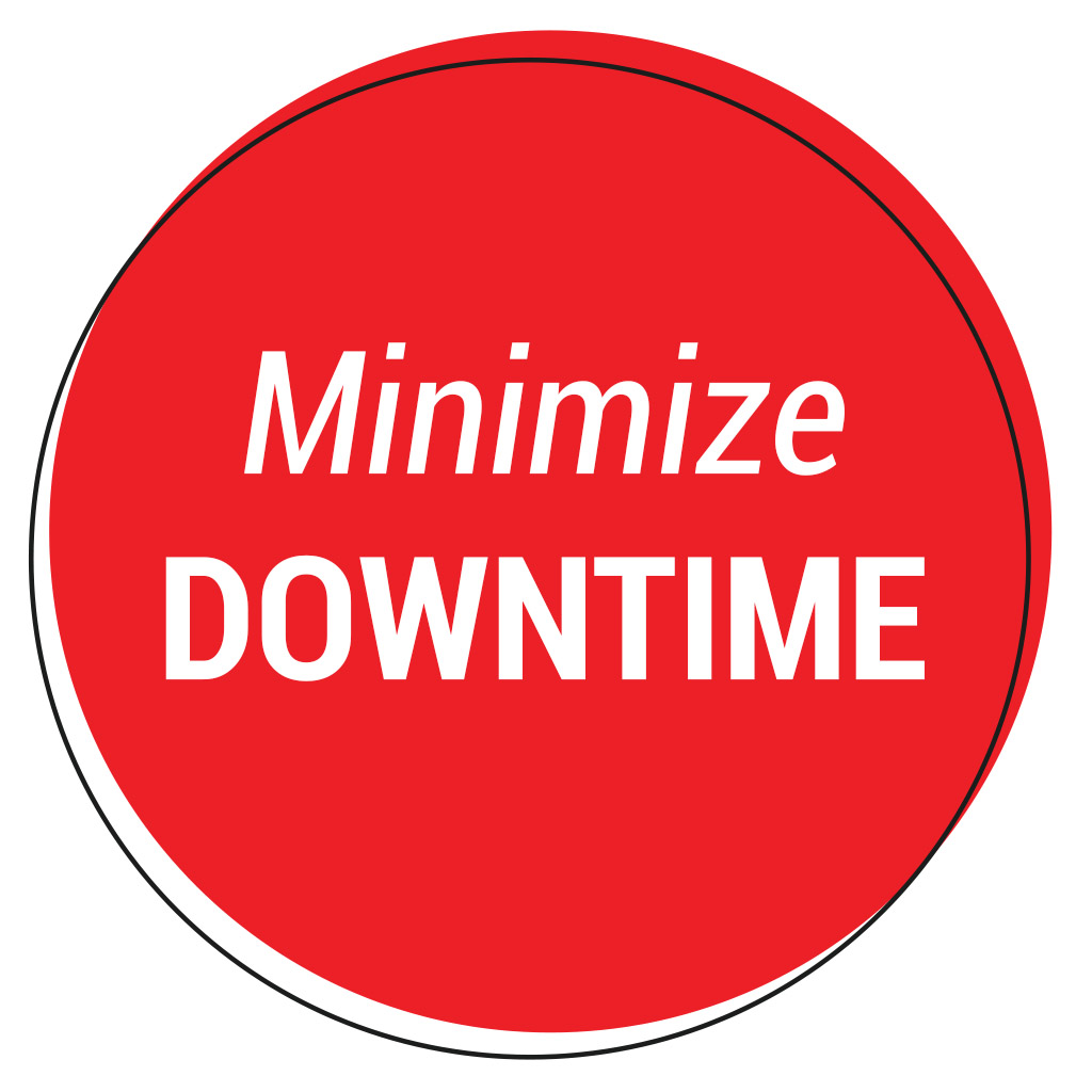 fisher's minimize downtime graphic fisher's minimize downtime graphic