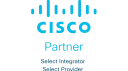 Cisco Partner logo with Select Integrator, Provider badges