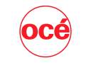 Océ logo with red letters on green background